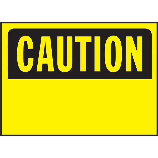 Hy-Ko Caution (Blank) Sign 10" x 14", 5PK A00030